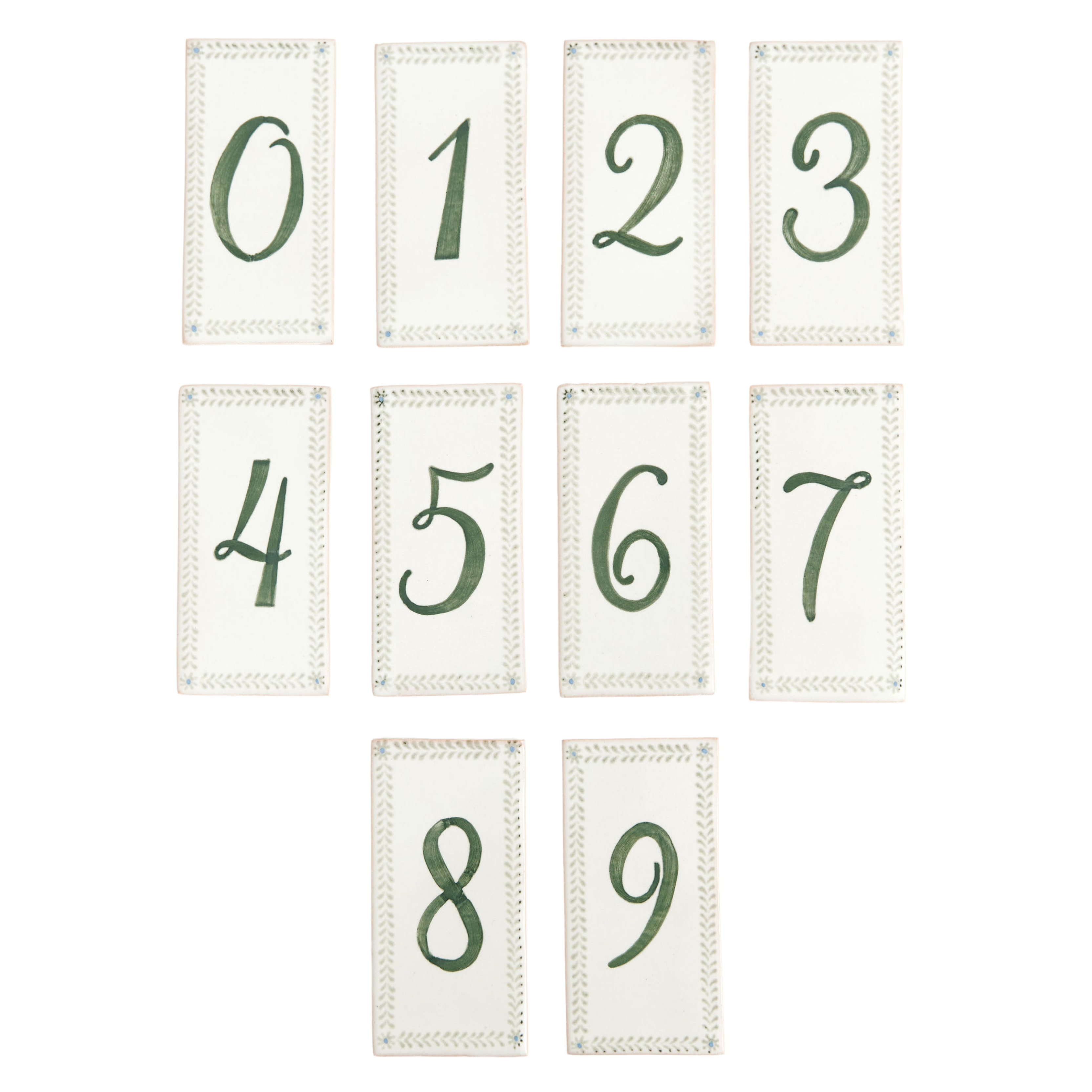 Portuguese House Numbers - Ten Easy