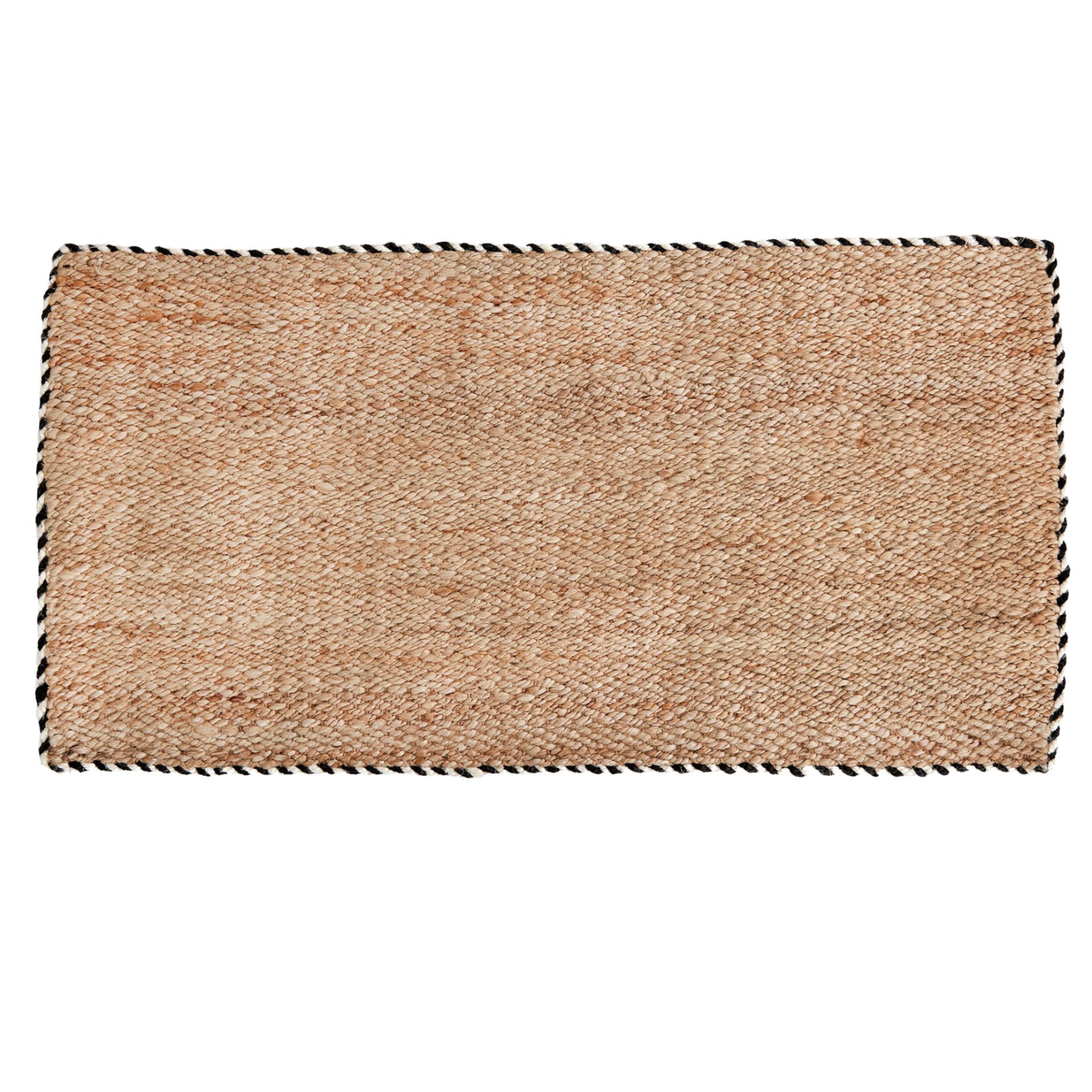 Braided Jute Doormat in Wrought Iron - Ten Easy Street