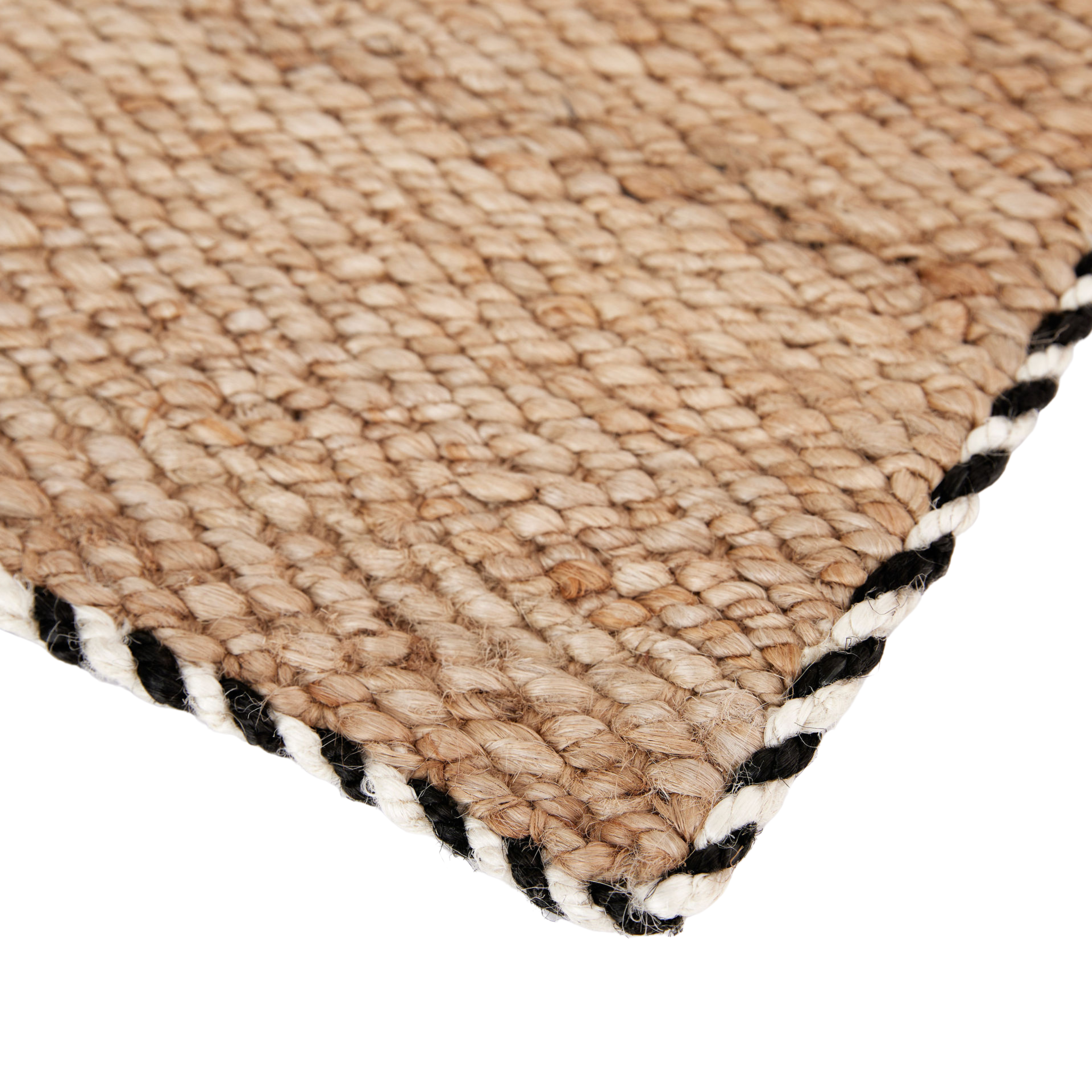 Braided Jute Doormat in Wrought Iron - Ten Easy Street