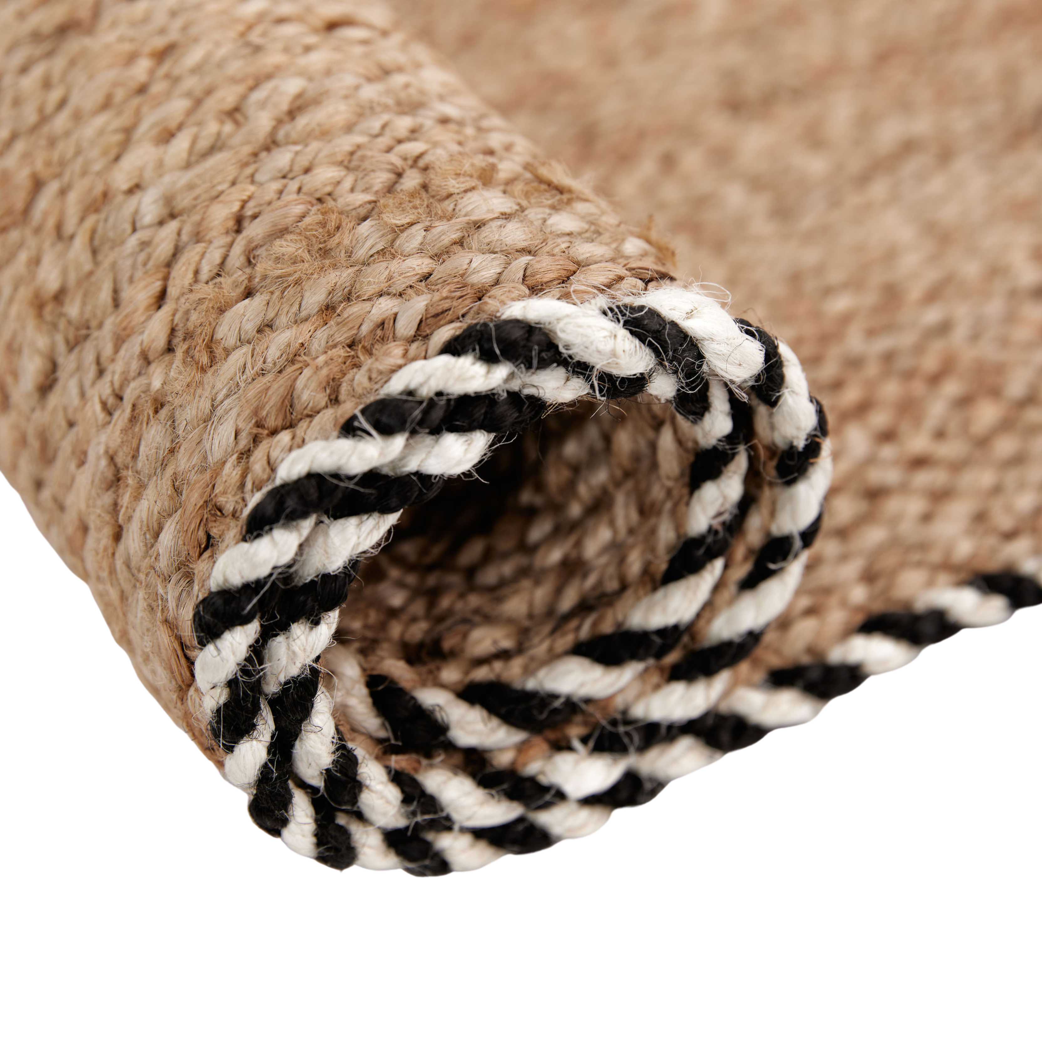 Braided Jute Doormat in Wrought Iron - Ten Easy Street