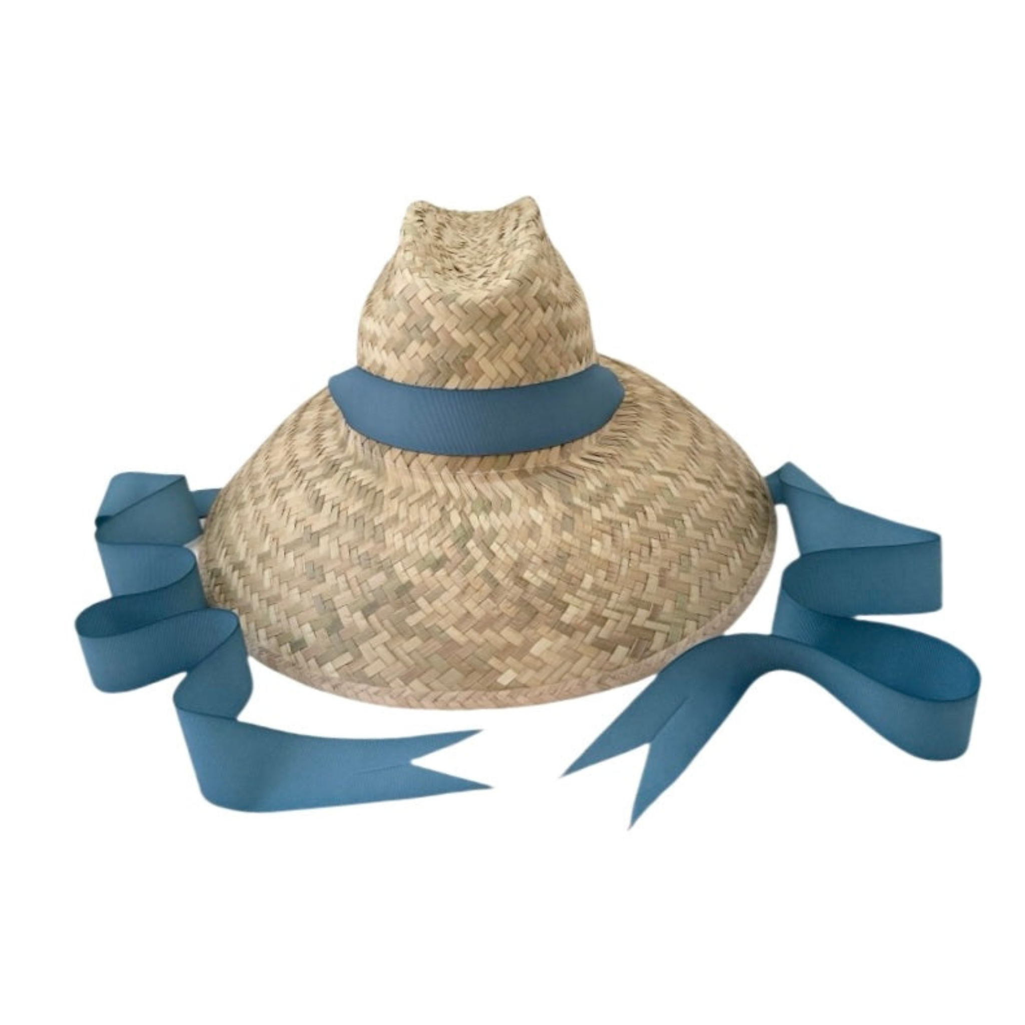 Begonia Sun Hat - Long French Blue Grosgrain Ribbon - Ten Easy Street