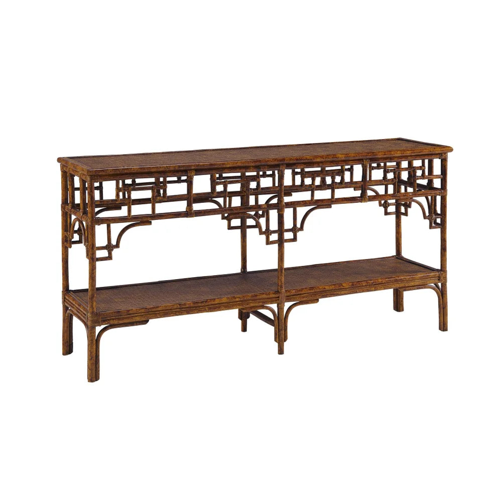 Pagoda Console Large in Antique Tortoise - TES