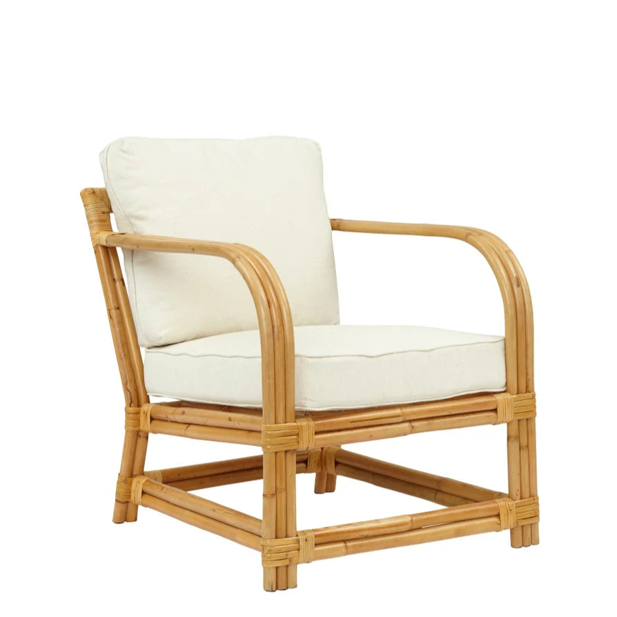 Bassett Hall Club Chair in Natural - TES