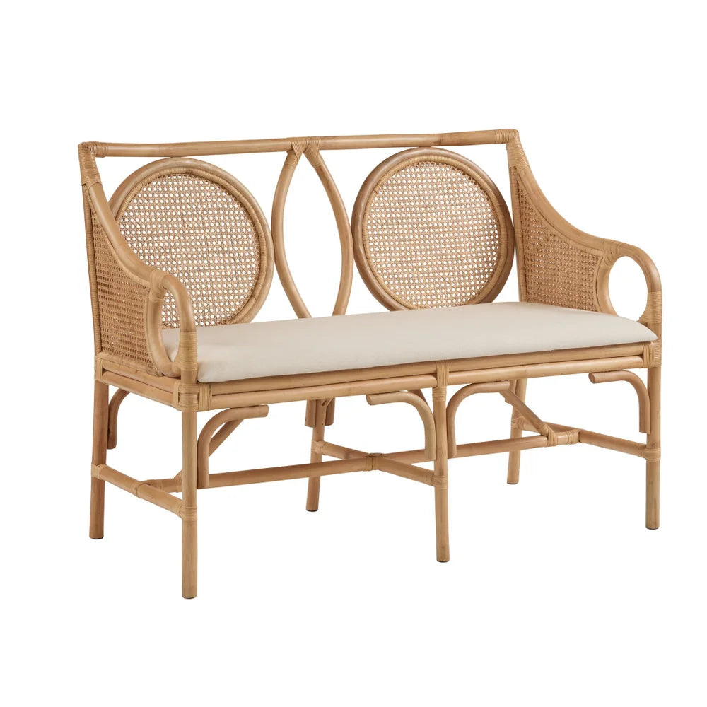 Dover Settee in Natural - TES