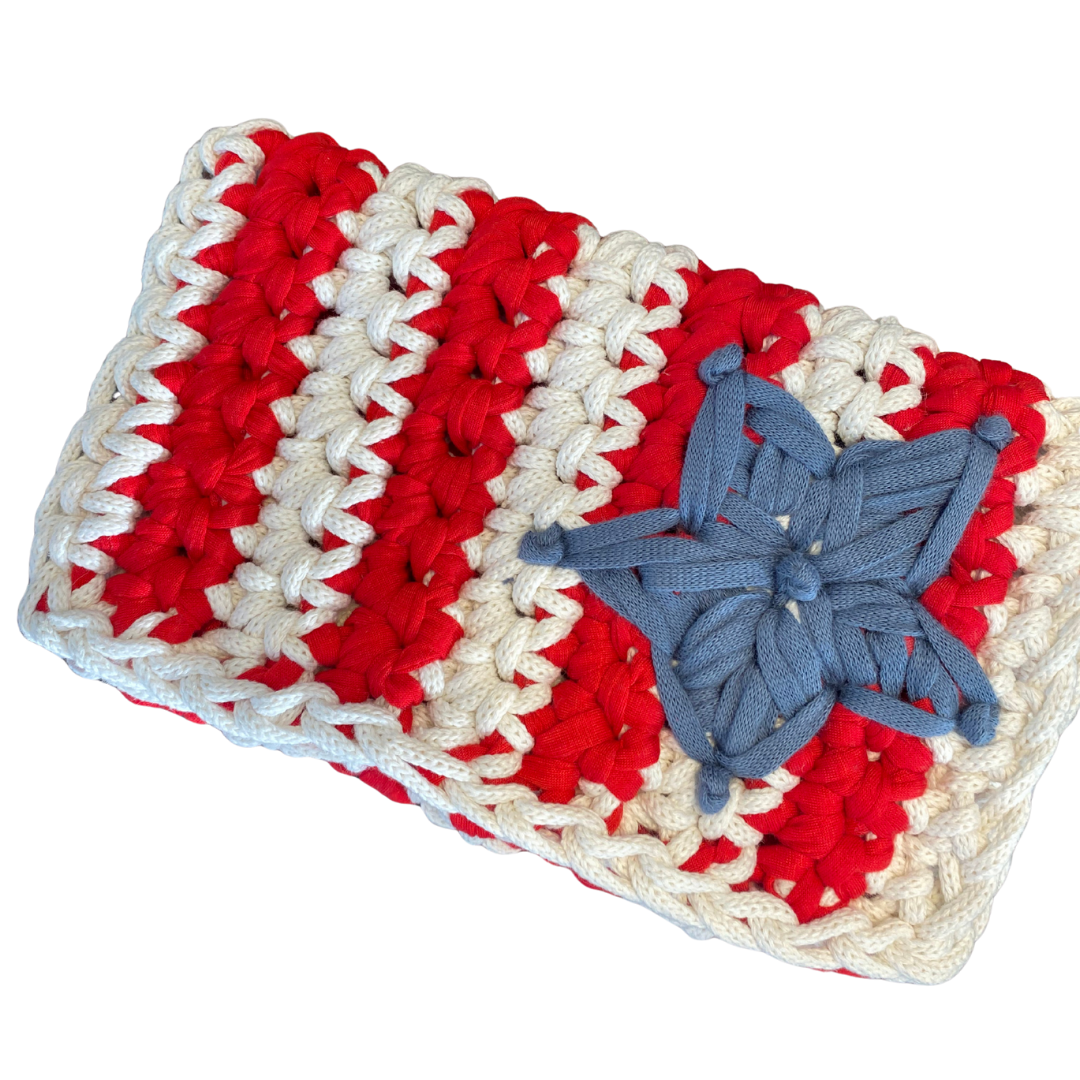 "Cabana Clutch" with Embroidered RWB Star - Ten Easy Street