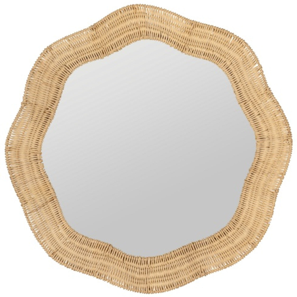 Cooper Classics x Erin Gates Scalloped Linden Round Wall Mirror - Ten Easy Street