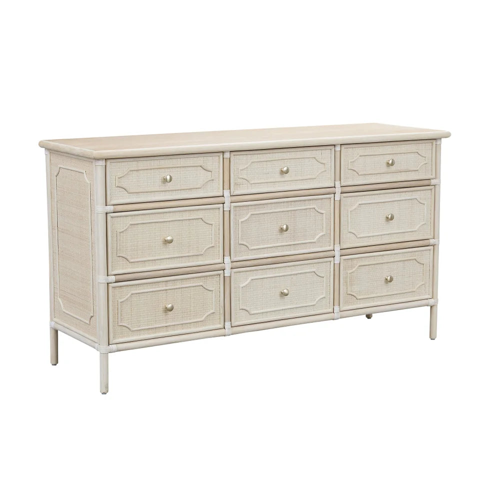 Chippendale Long Dresser 9 Drawers - TES