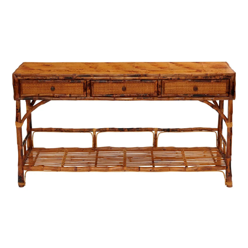 Large Buffet Console in Antique Tortoise - TES