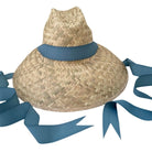 Begonia Sun Hat - Long French Blue Grosgrain Ribbon - Ten Easy Street