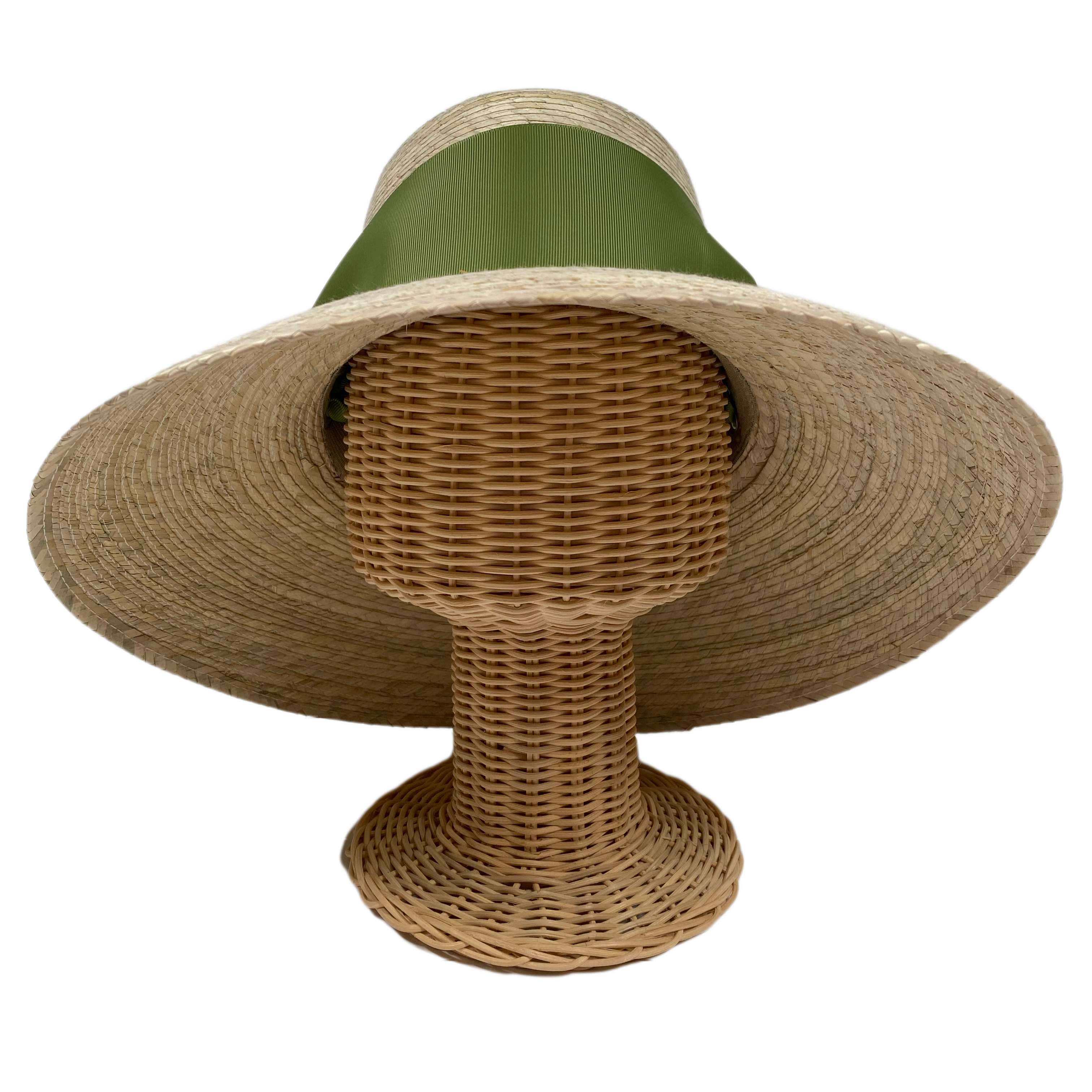 Wildflower Sun Hat - Olive Green Wide & Short Grosgrain Ribbon - Ten Easy Street