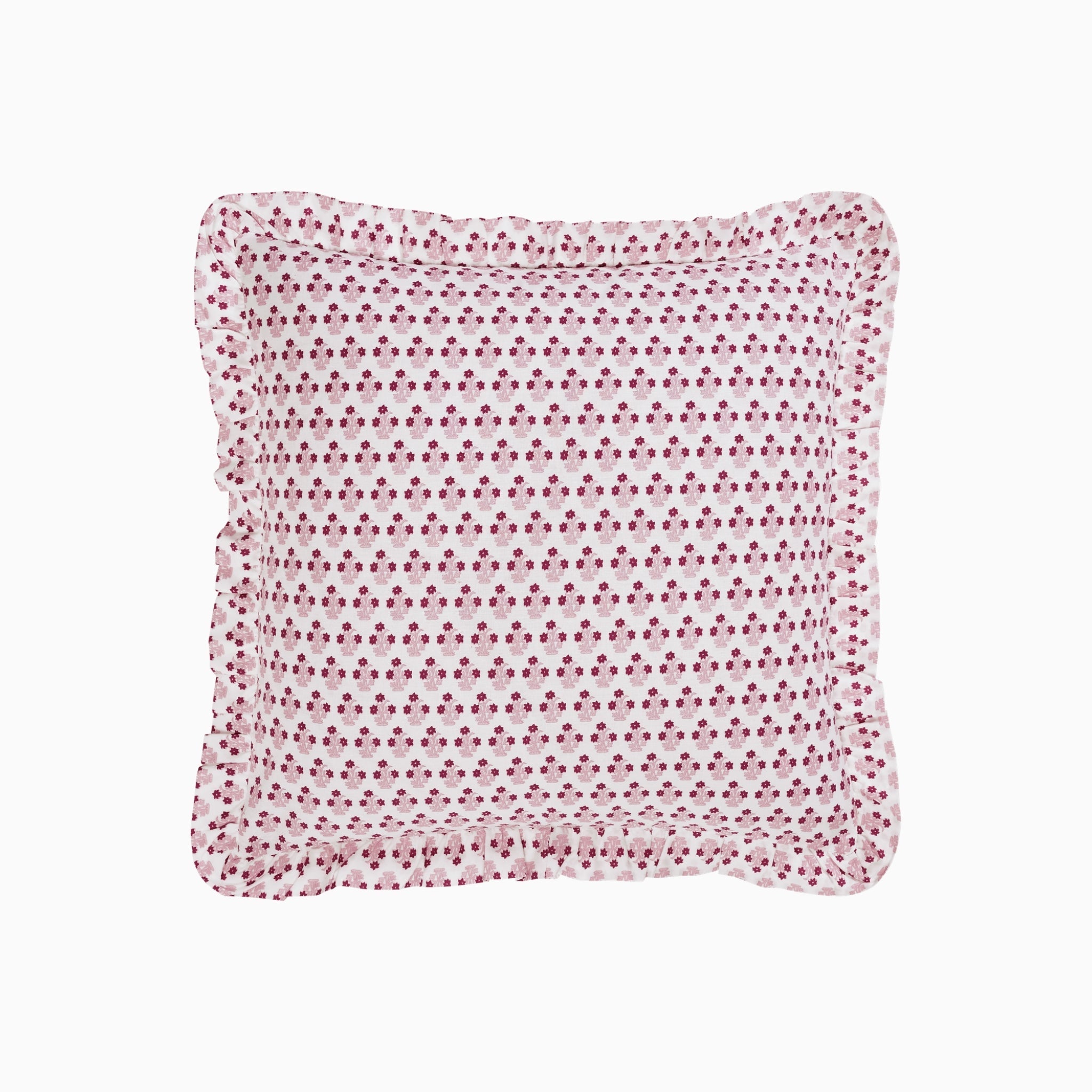 Abigail Pink Ruffled Throw Pillow-Ten Easy Street