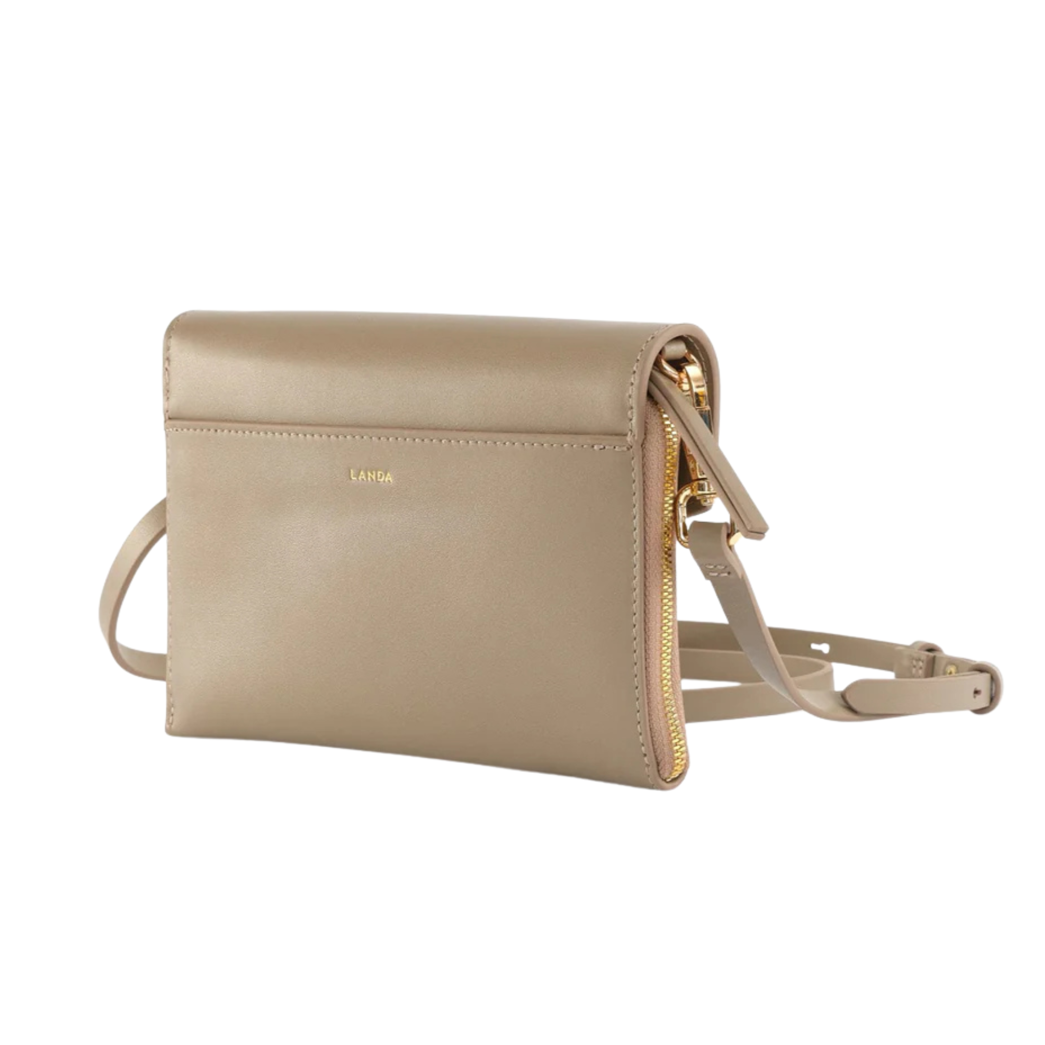 Aliso Structured Phone Bag in Taupe-LANDA-Ten Easy Street