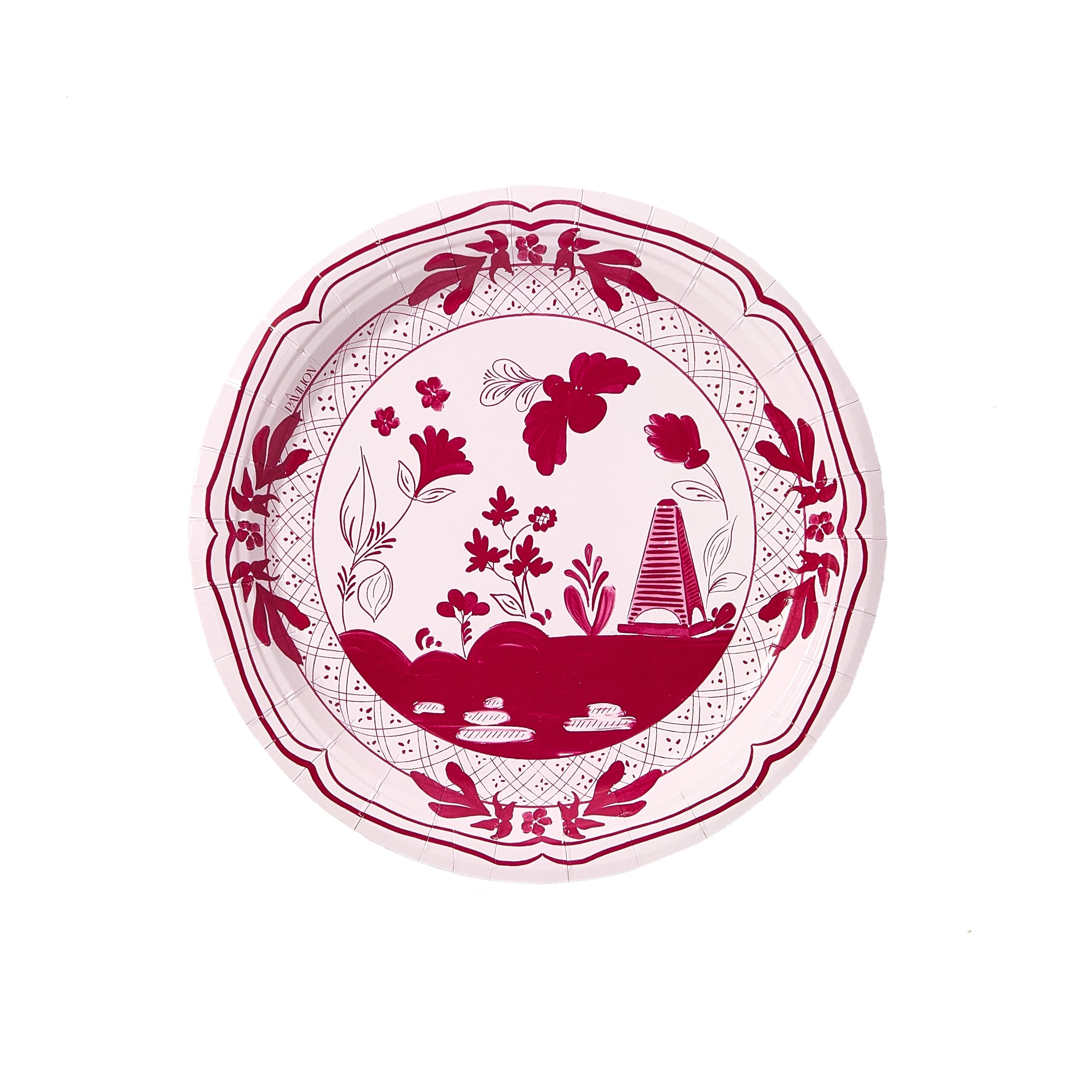 Ballet and Berry Beachside Pavilion Dessert Paper Plates - 8 pack-Ten Easy Street