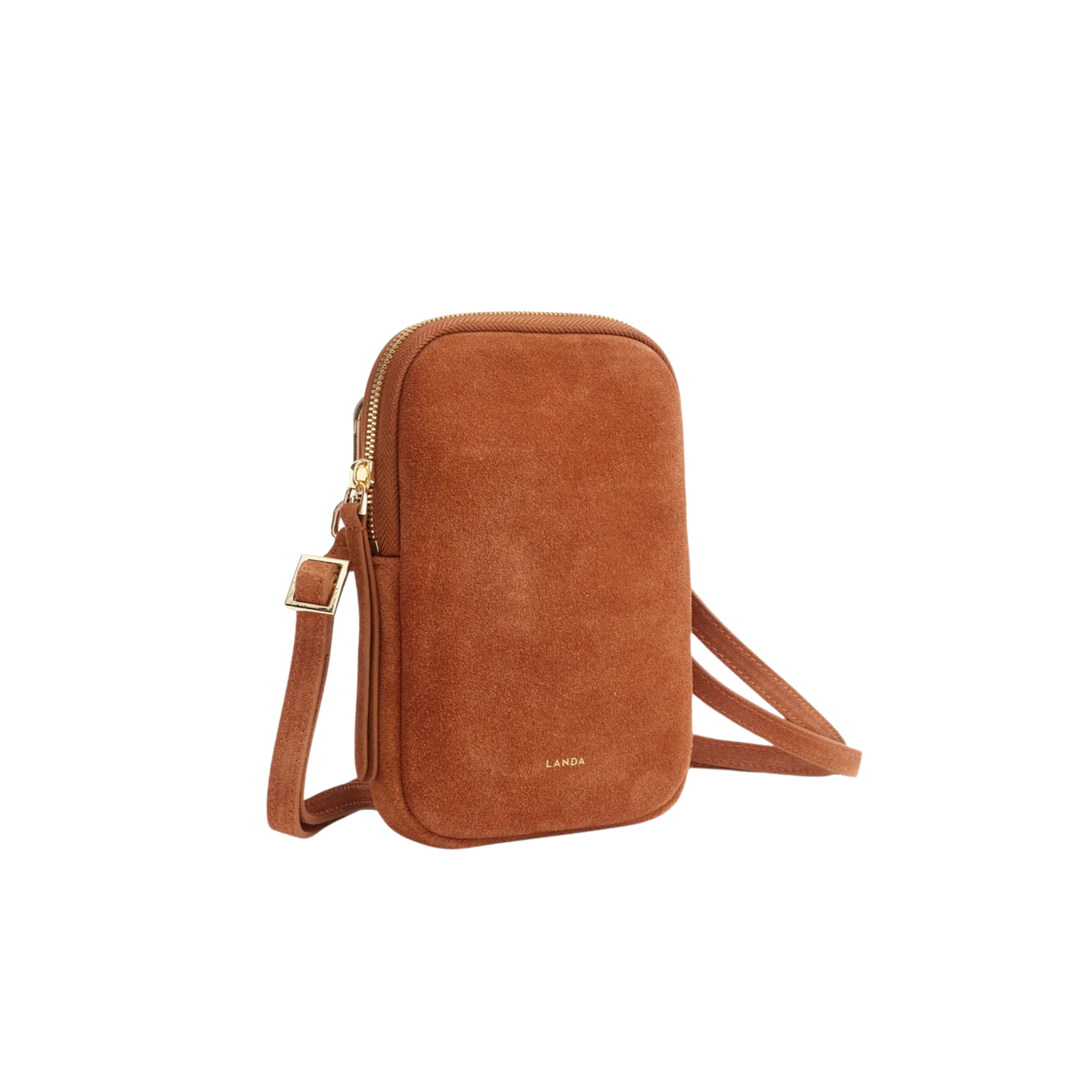 Cassia Phone Bag in Suede-LANDA-Ten Easy Street