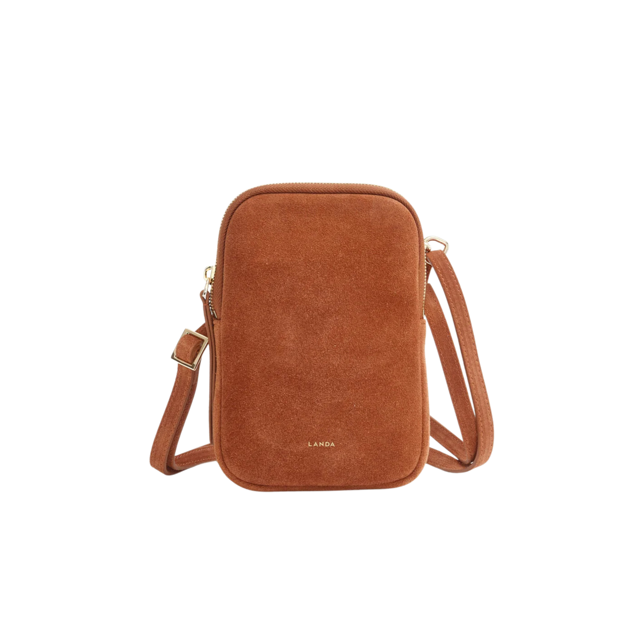 Cassia Phone Bag in Suede-LANDA-Ten Easy Street