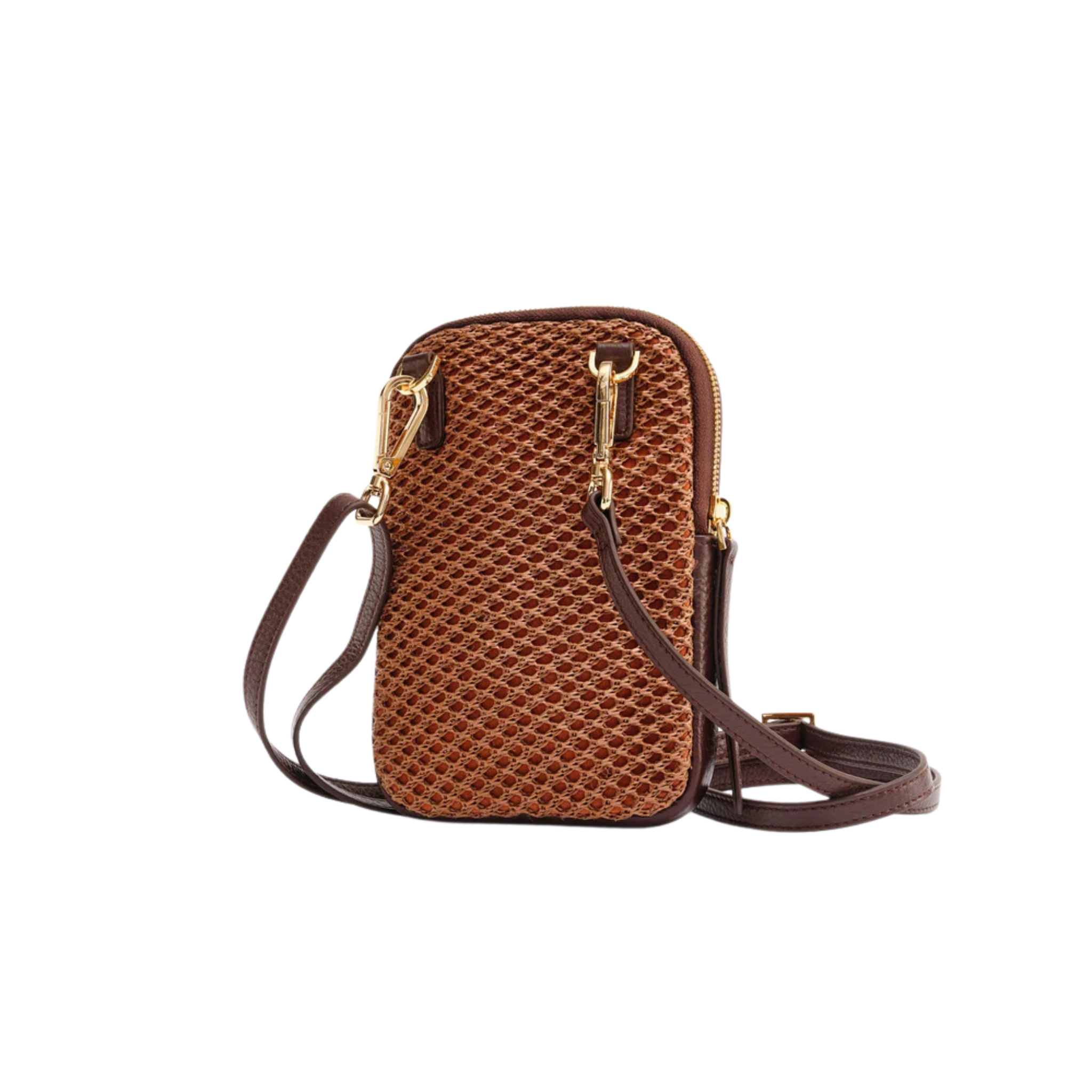 Cassia Phone Bag in Woven-LANDA-Ten Easy Street