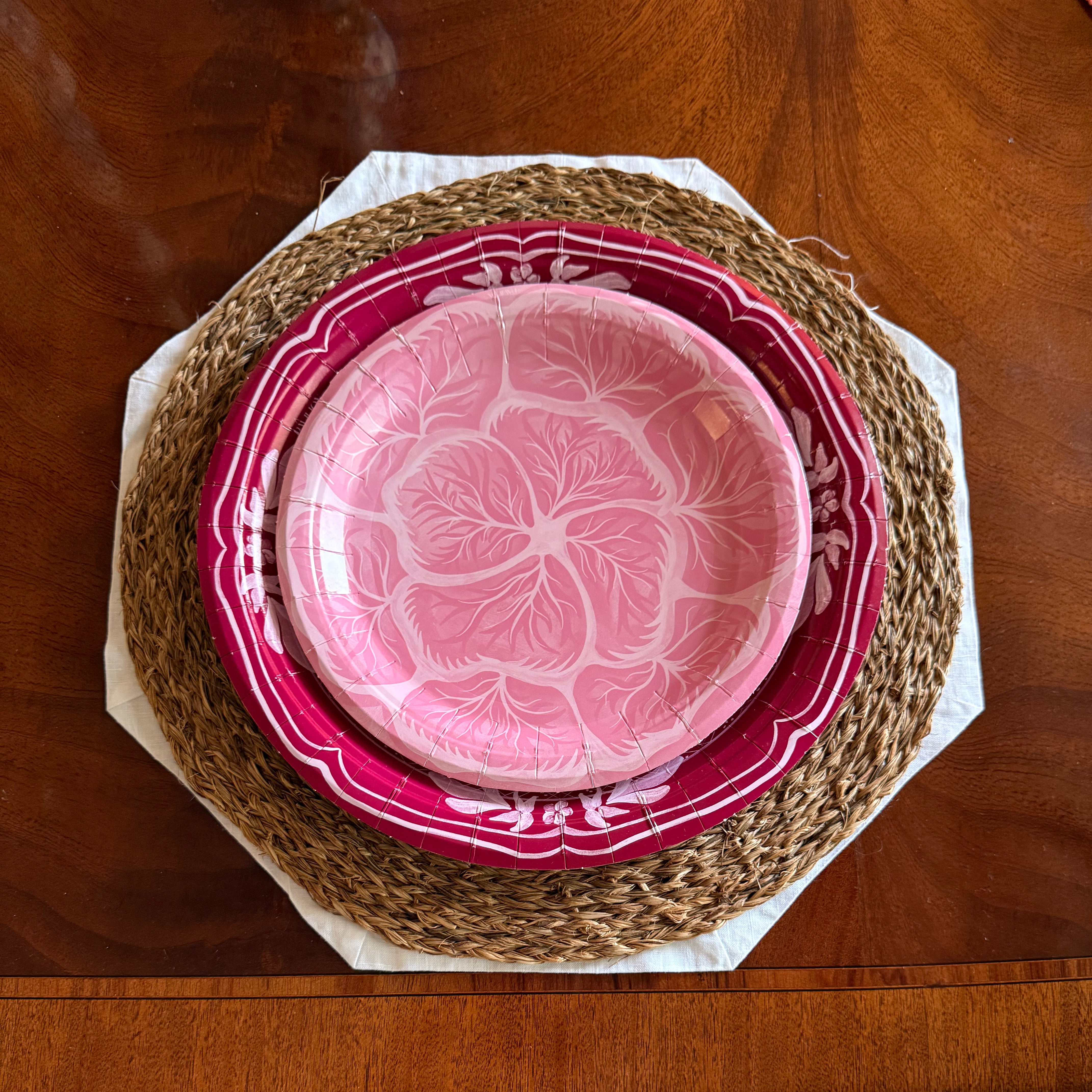 Chateau Rose Cabbage Dessert Paper Plate - 8 pack-Ten Easy Street