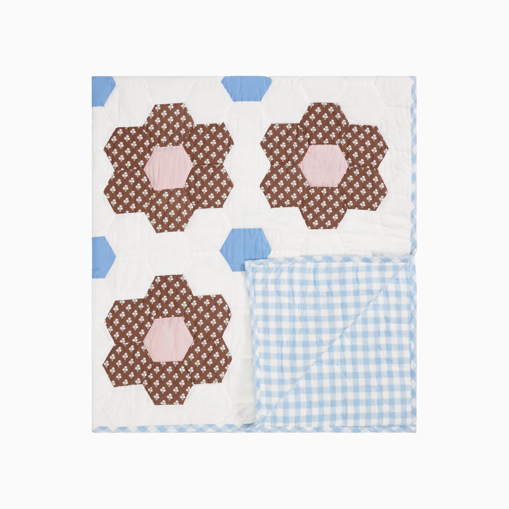 Constance Chocolate Quilted Throw Blanket-Ten Easy Street
