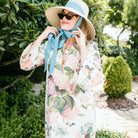 Wildflower Sun Hat - French Blue Long Grosgrain Ribbon - Ten Easy Street