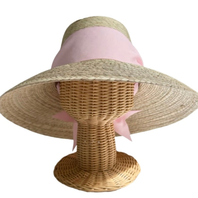 Wildflower Sun Hat - Light Pink Wide & Short Grosgrain Ribbon - Ten Easy Street