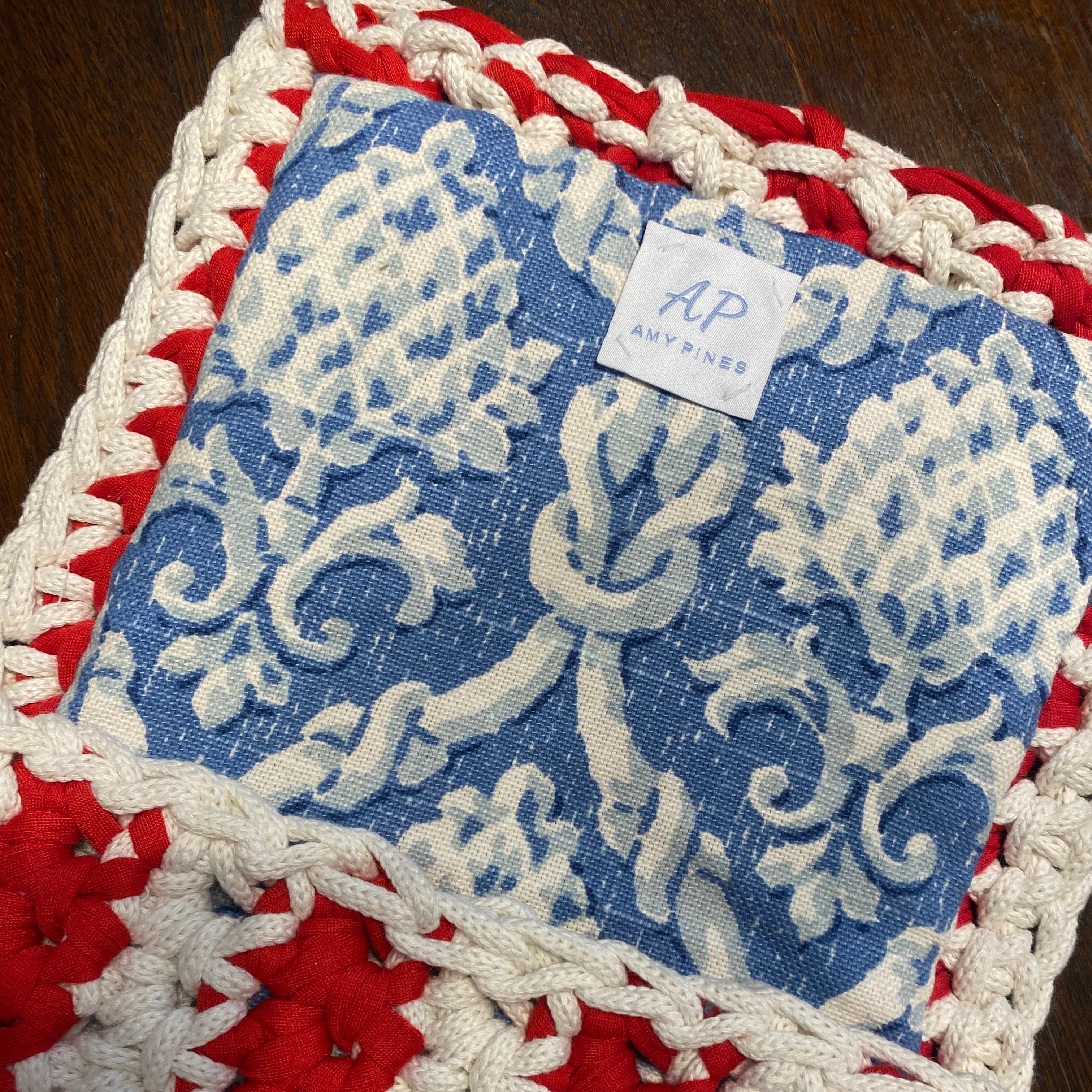 "Cabana Clutch" with Embroidered RWB Star - TEN EASY STREET