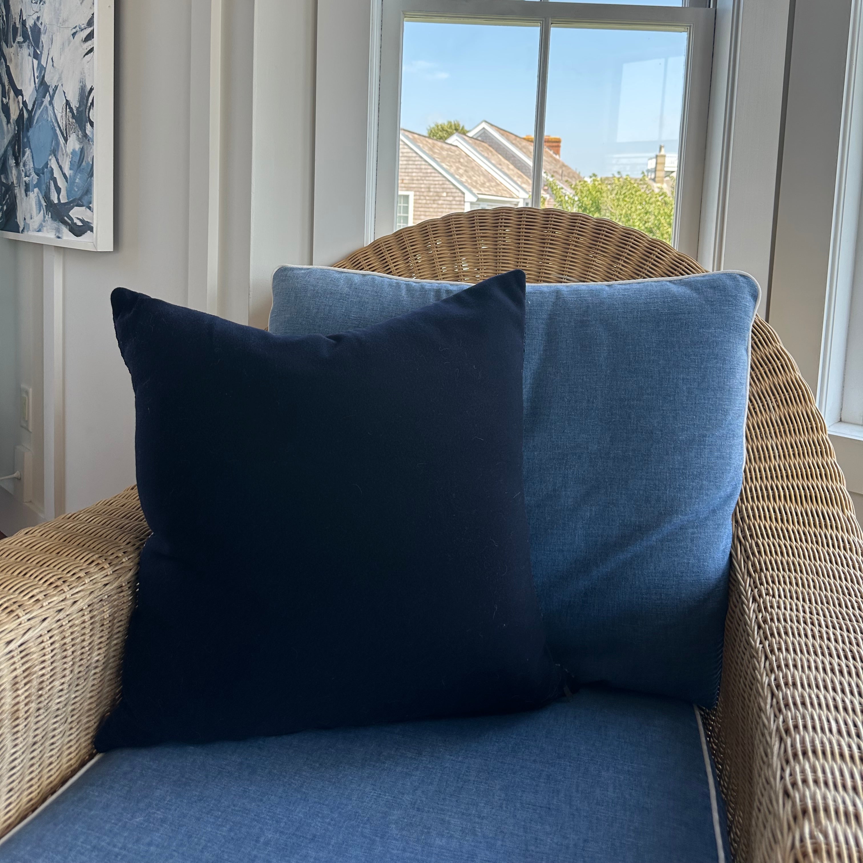 Dark Wash with Cashmere Pillow - Ten Easy Street