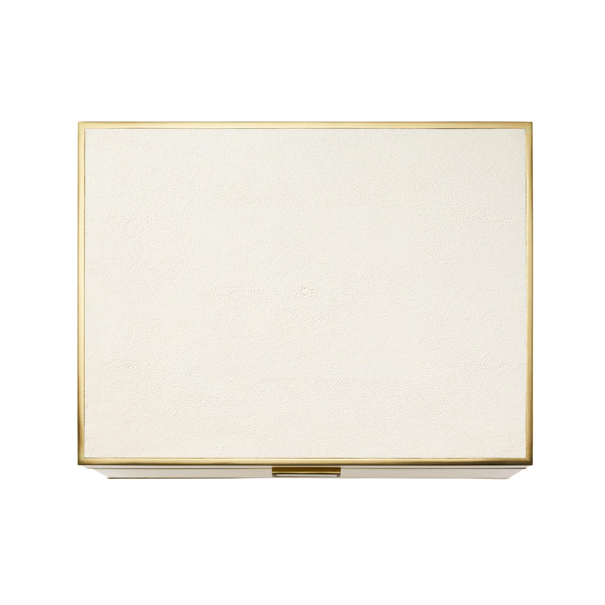 Luxe Shagreen Jewelry Box in Cream-Ten Easy Street