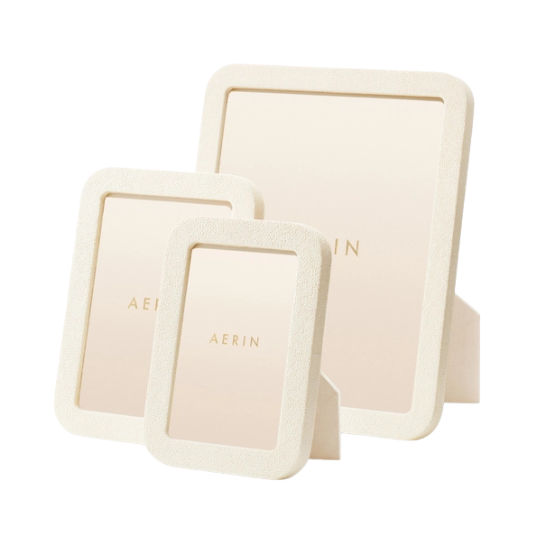 Modern Shagreen Frame 4x6 in Cream-Ten Easy Street