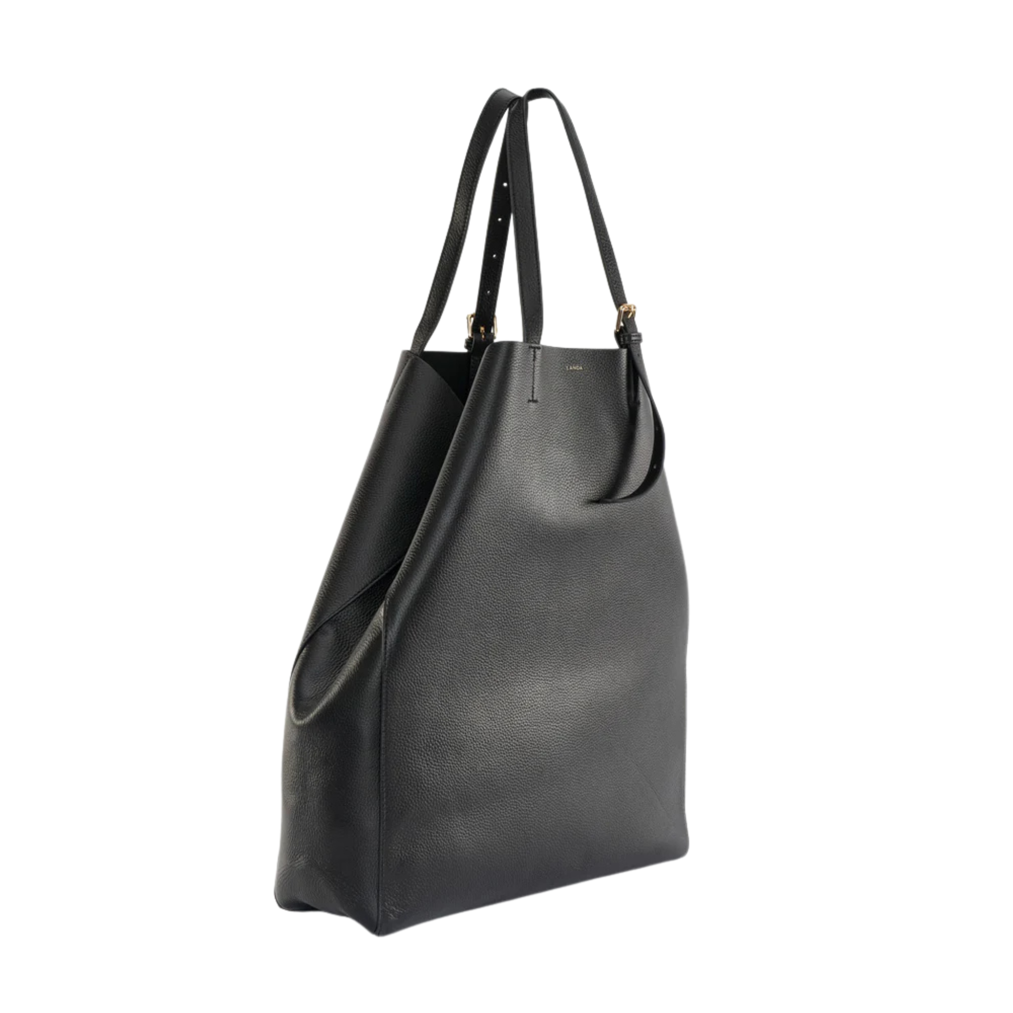 Panama Oversized Shopper in Black-LANDA-Ten Easy Street