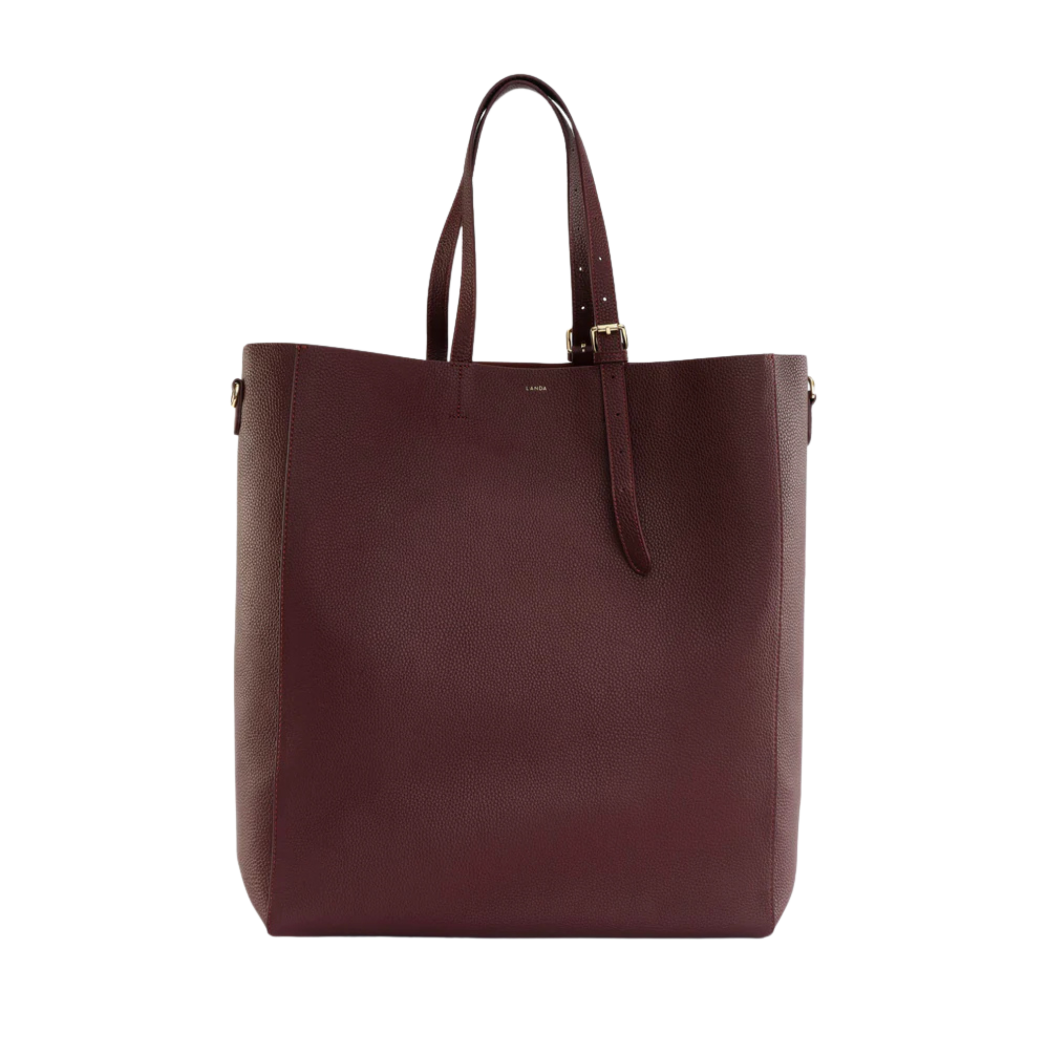 Panama Oversized Shopper in Burgundy-LANDA-Ten Easy Street