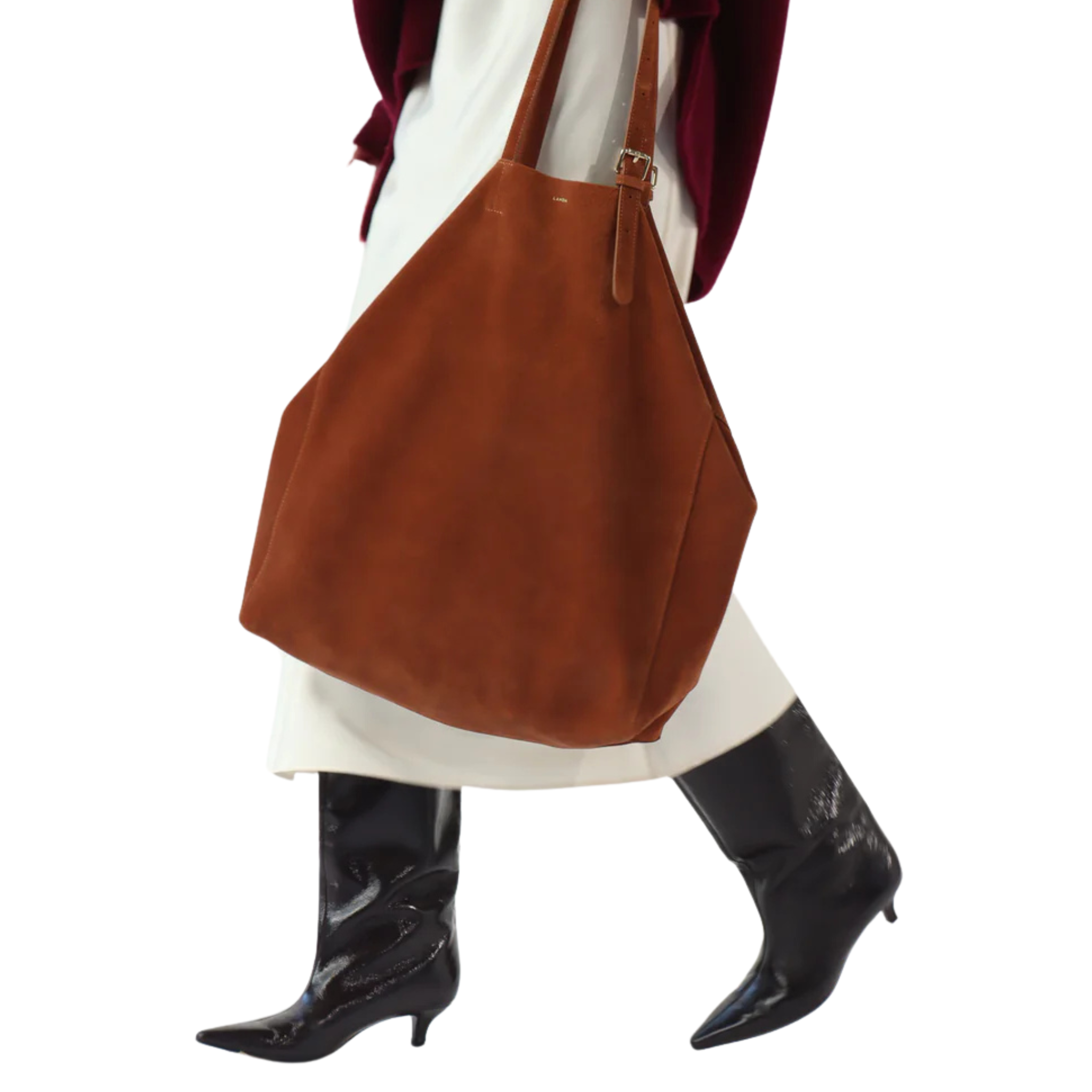 Panama Oversized Shopper in Suede-LANDA-Ten Easy Street