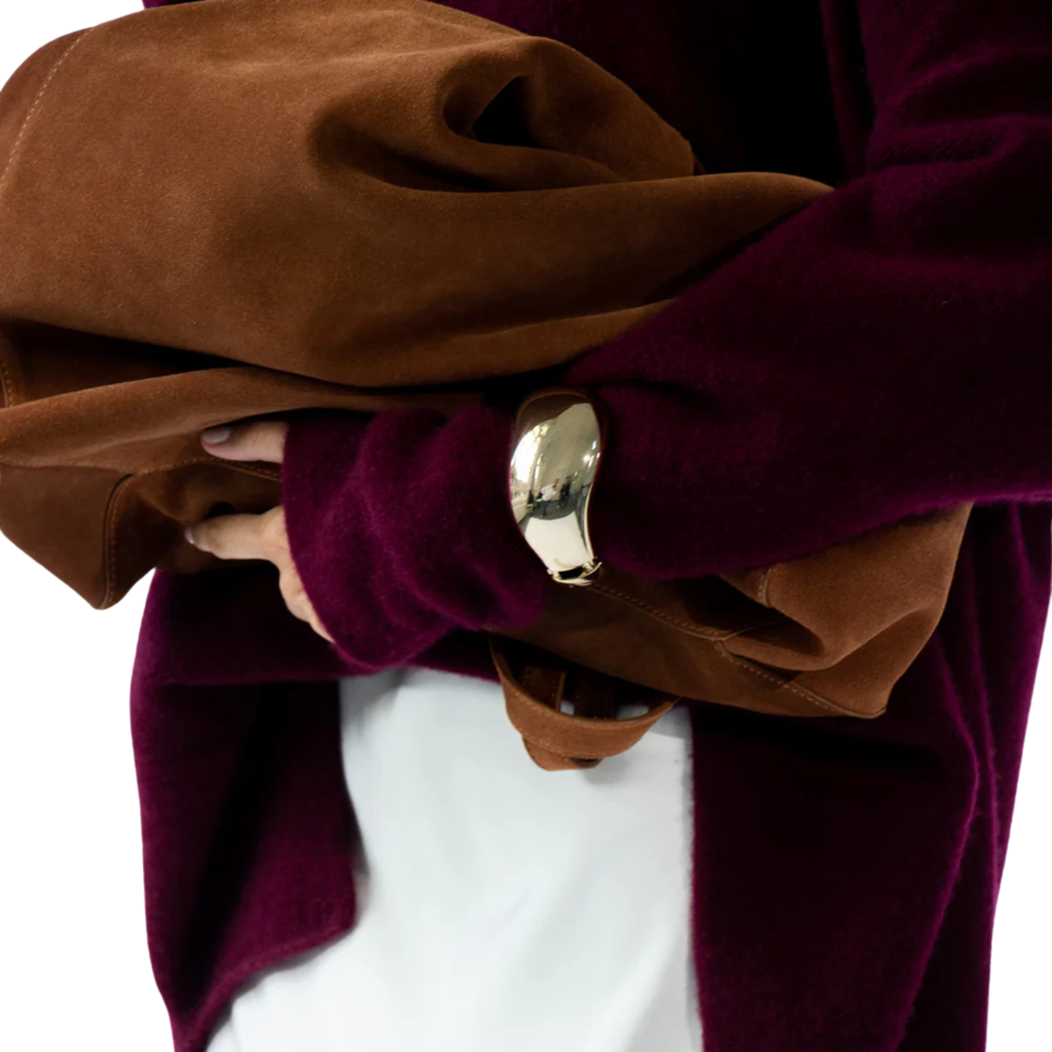 Panama Oversized Shopper in Suede-LANDA-Ten Easy Street