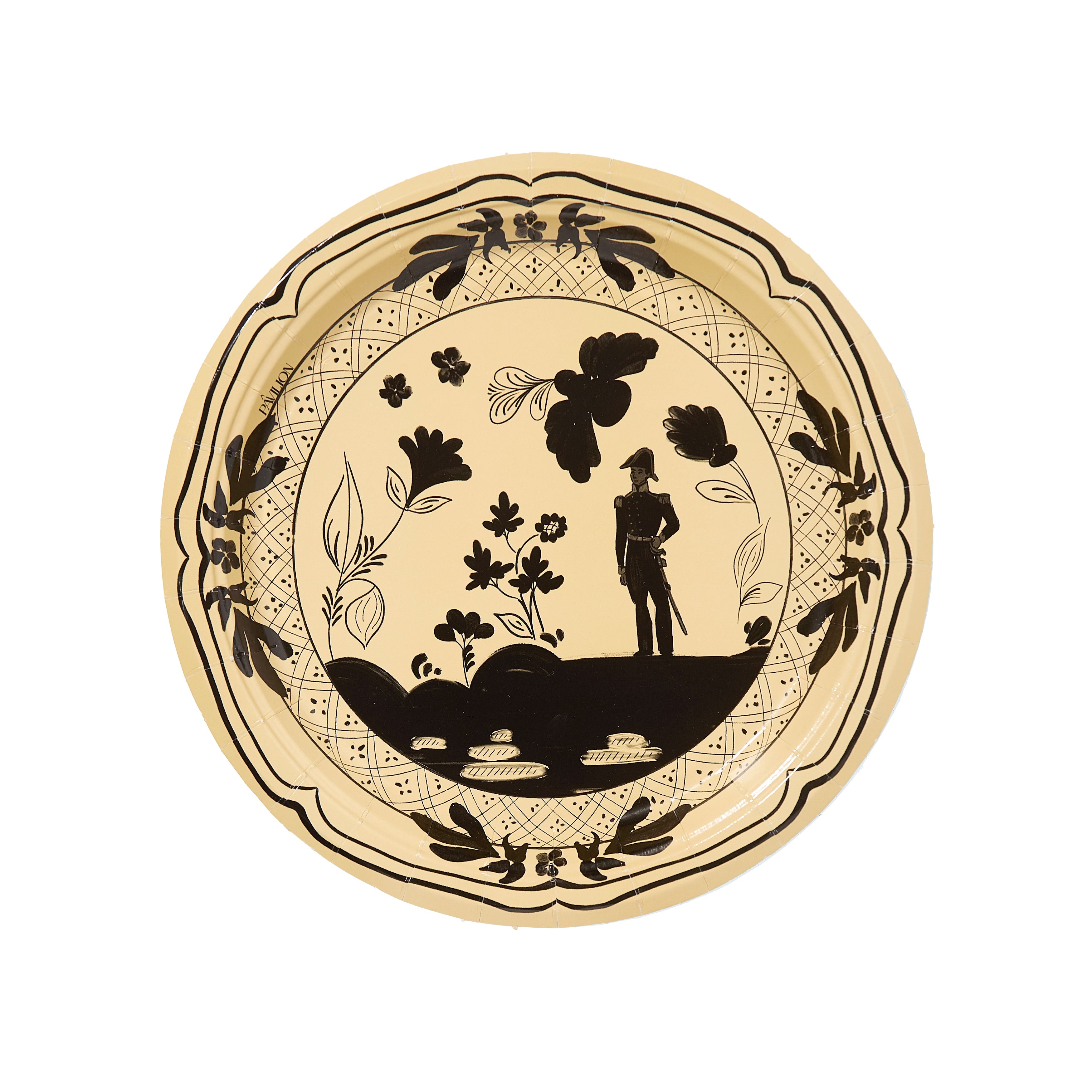 Sarah Catherine's Joyful Gentleman Mini Hors d'oeuvre Collegiate Paper Plates - 8 pack-Ten Easy Street