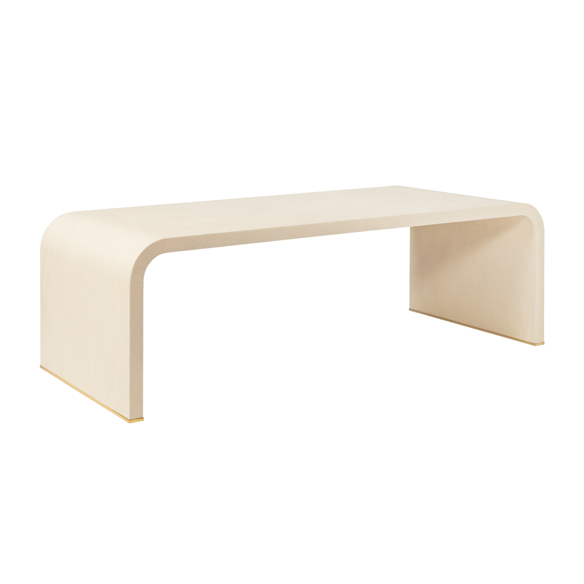Shagreen Coffee Table in Cream-Ten Easy Street