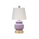 Porcelain Lavender Cover Jar Lamp - Ten Easy Street
