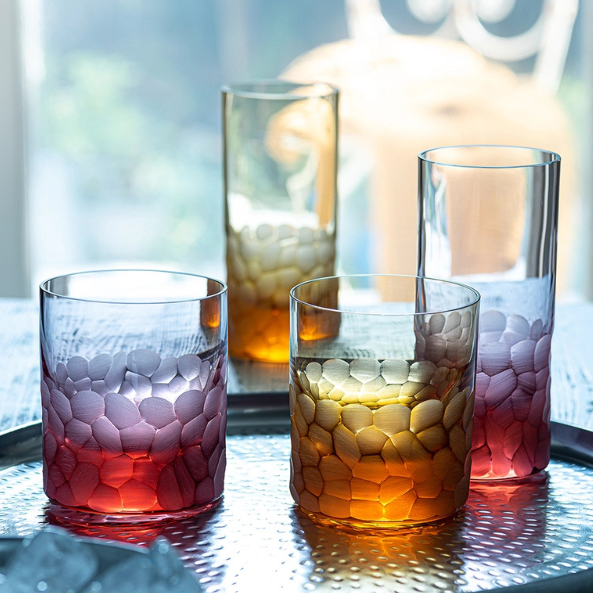 Whisky Pebbles Set of 6, 370 ml-Moser-Ten Easy Street