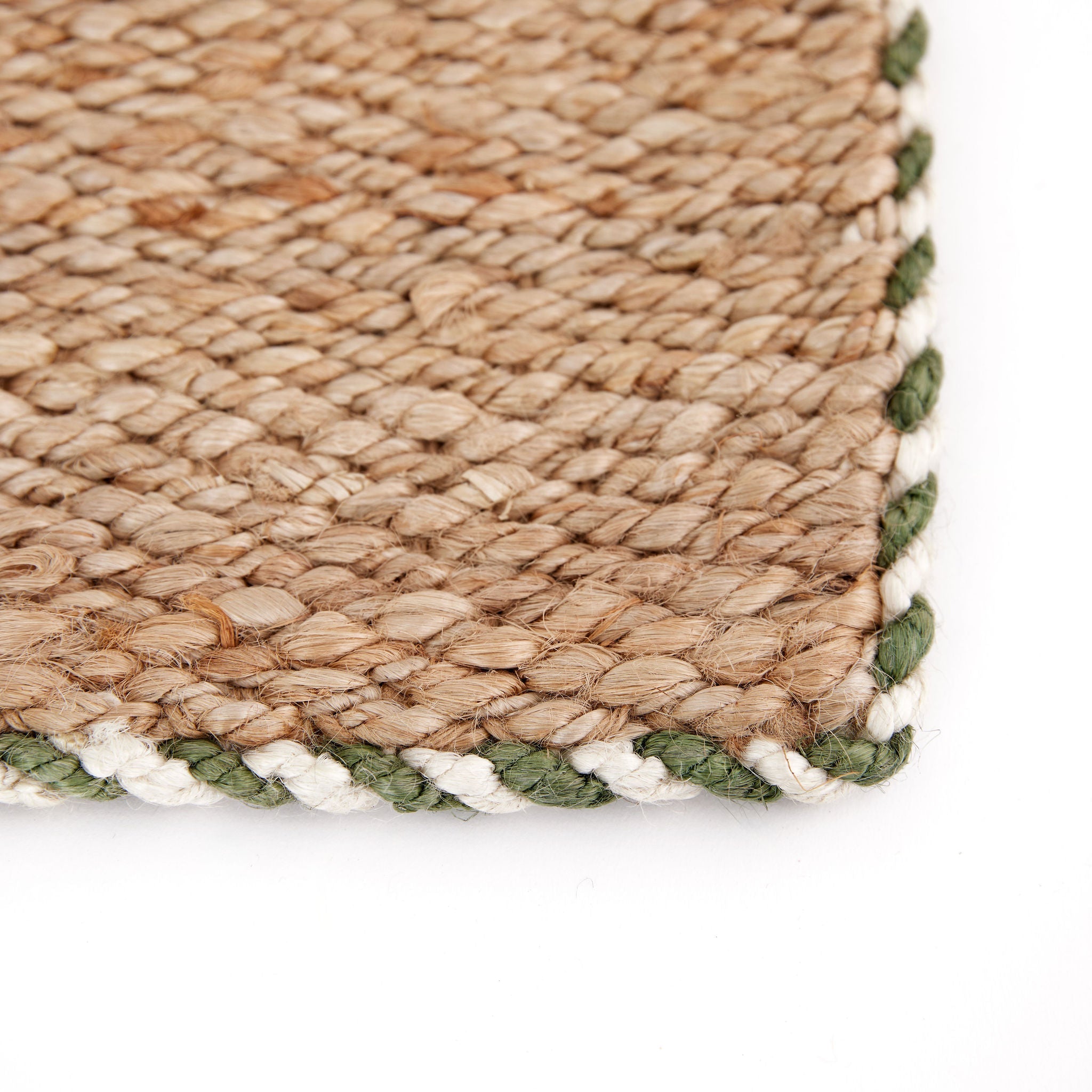 Braided Jute Doormat in Basil - Ten Easy Street