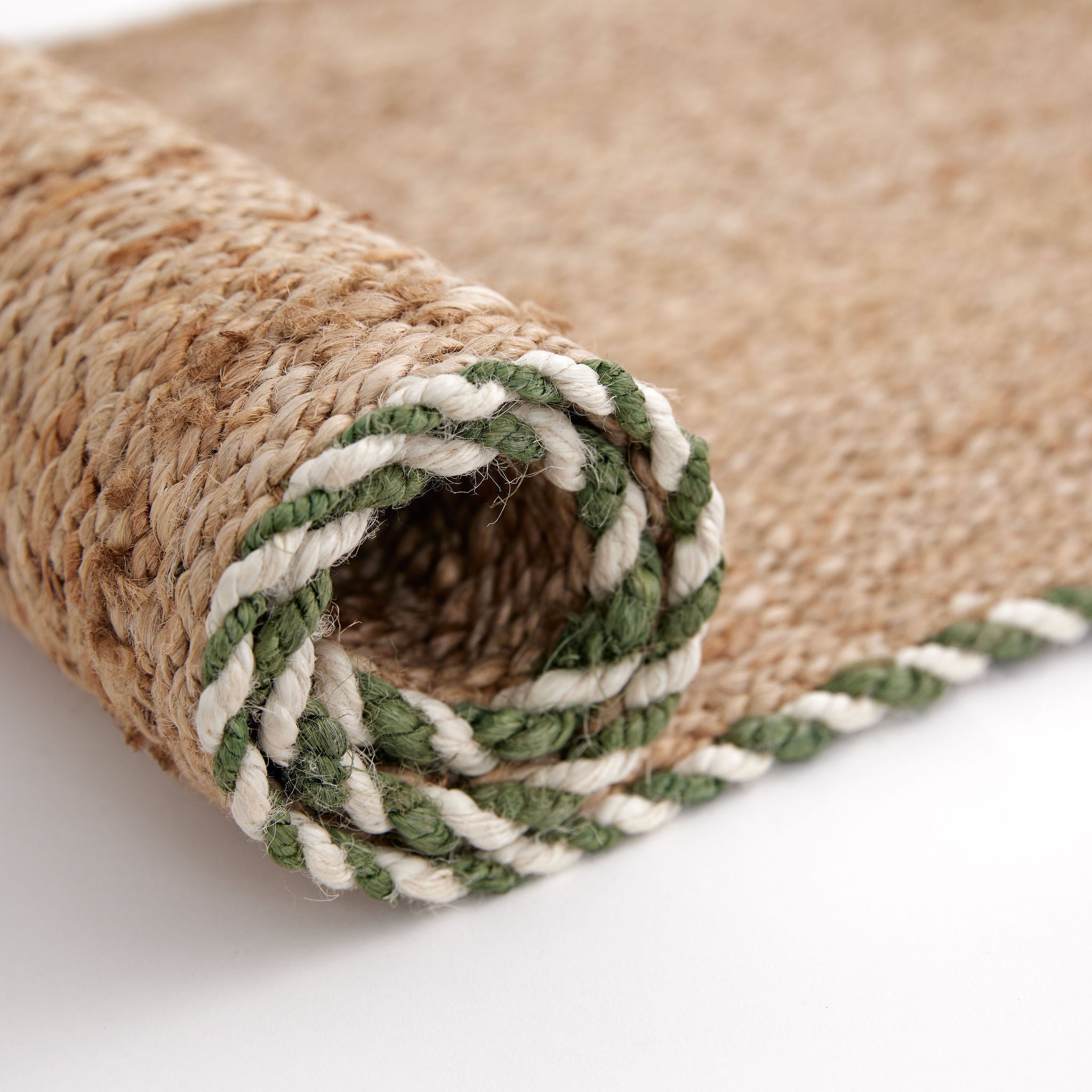 Braided Jute Doormat in Basil - Ten Easy Street