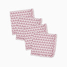Abigail Pink Ruffled Dinner Napkin - Set of 4-Ten Easy Street