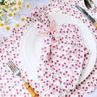 Abigail Pink Ruffled Dinner Napkin - Set of 4-Ten Easy Street