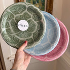Alice Blue Cabbage Dessert Paper Plate - 8 pack-Ten Easy Street