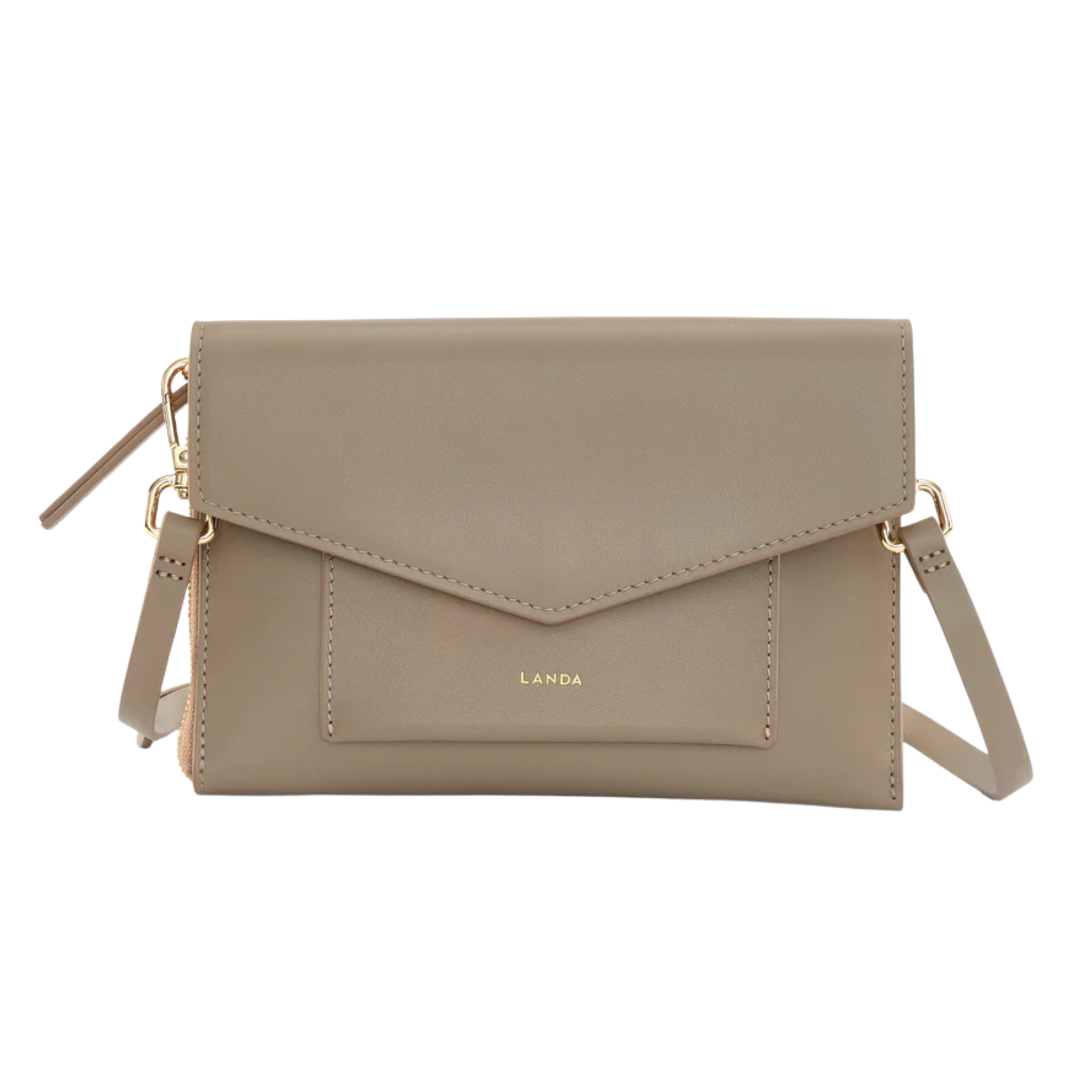 Aliso Structured Phone Bag in Taupe-LANDA-Ten Easy Street