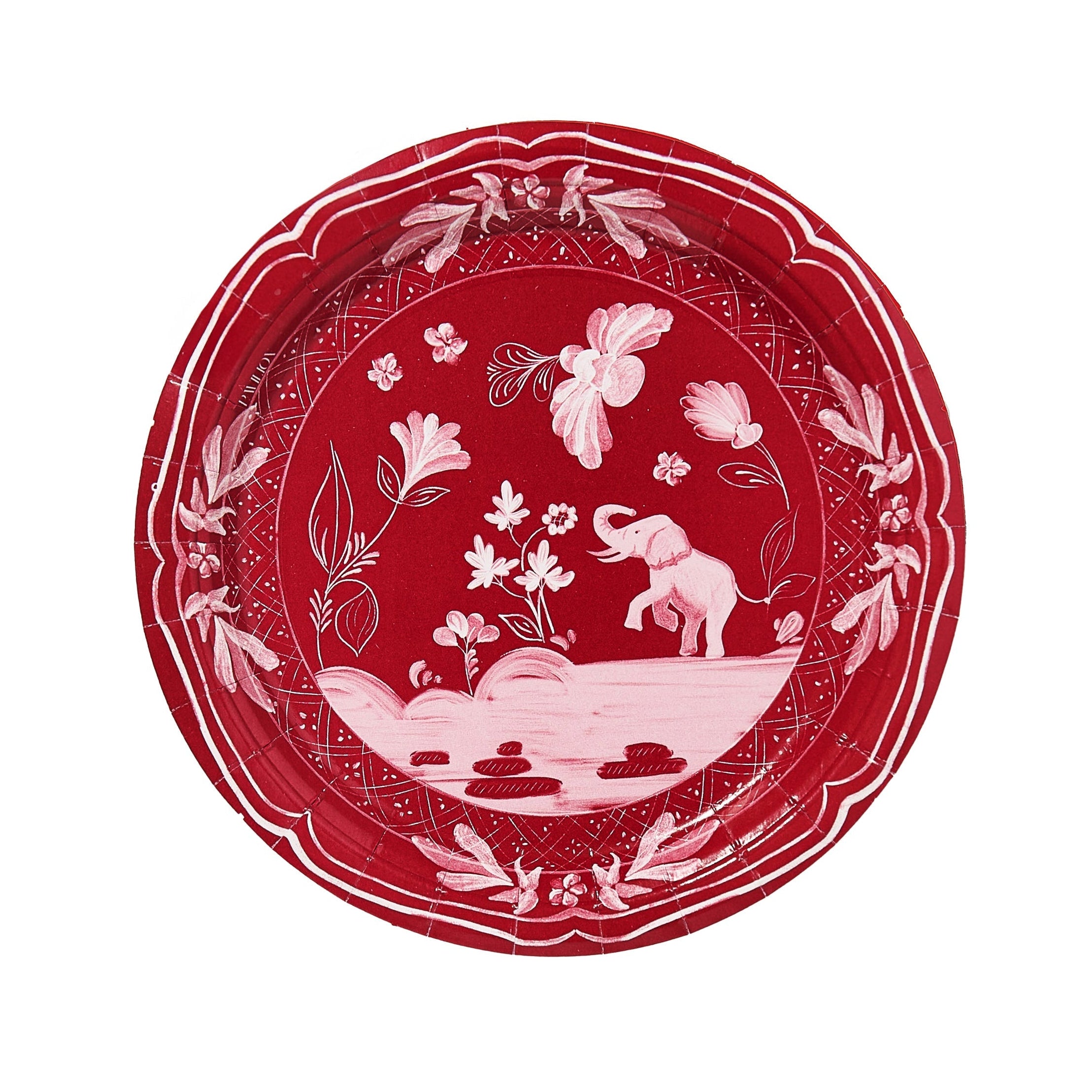 Allie's Tuscaloosa Elephant Dessert Collegiate Paper Plates - 50 pack-Ten Easy Street