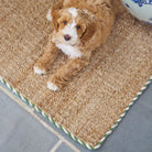 Braided Jute Doormat in Basil - Ten Easy Street