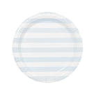 Beach Umbrella Stripe Dinner Plate - Pack of 8-Ten Easy Street
