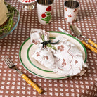 Beatrice Chocolate Ruffled Napkins - Set of 4-Ten Easy Street