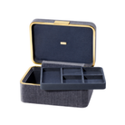 Beauvais Velvet Jewelry Box in Dusk Blue-Ten Easy Street