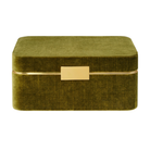 Beauvais Velvet Jewelry Box in Moss-Ten Easy Street