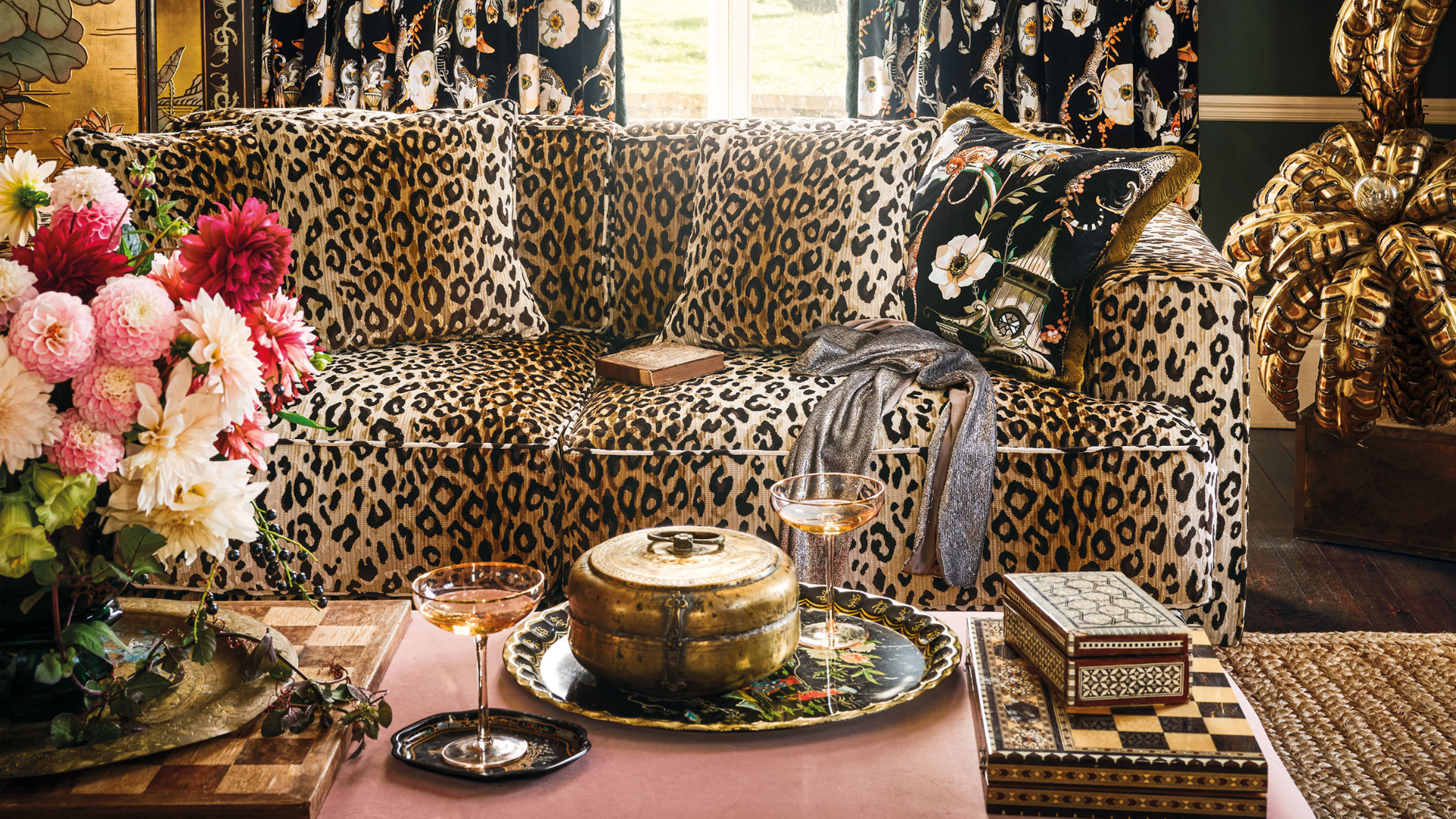 Romo Cheetah Print Sofa - Ten Easy Street