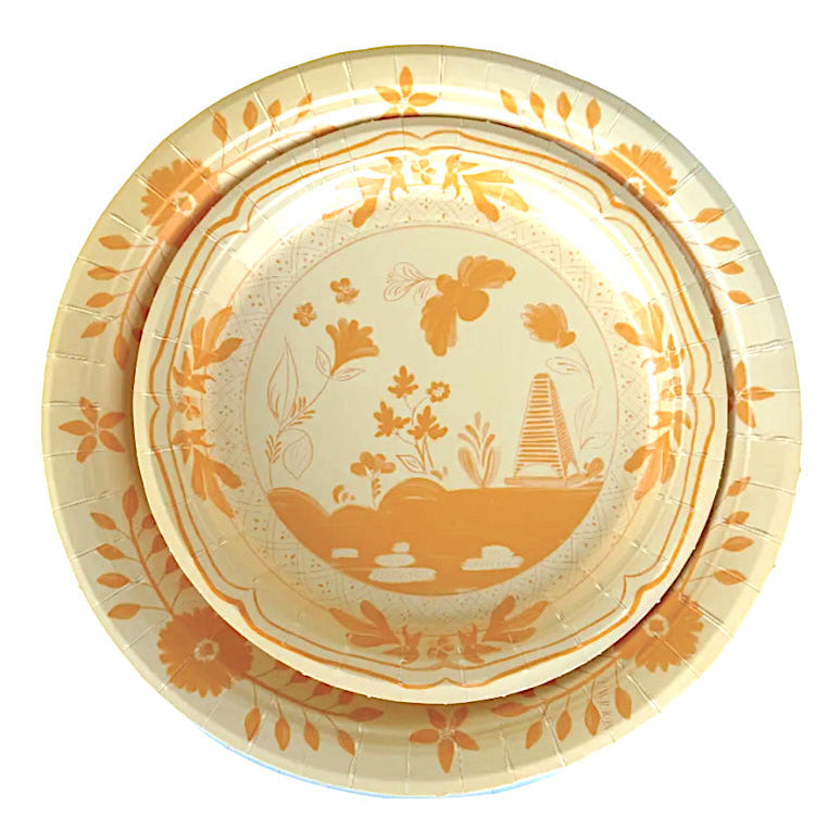 Butter and Golden Daisy Josephine Dinner Plates - 8 pack-Ten Easy Street